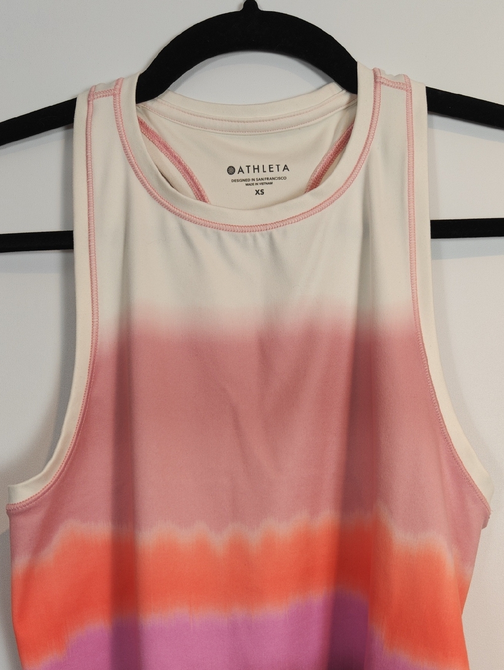 ATHLETA Shanti Printed Crop Tank in Sea Spray Vintage Plum Size XS - Picture 8 of 16